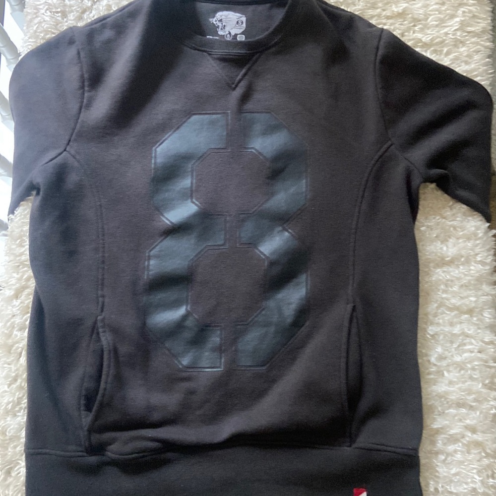 Black cotton on sweater